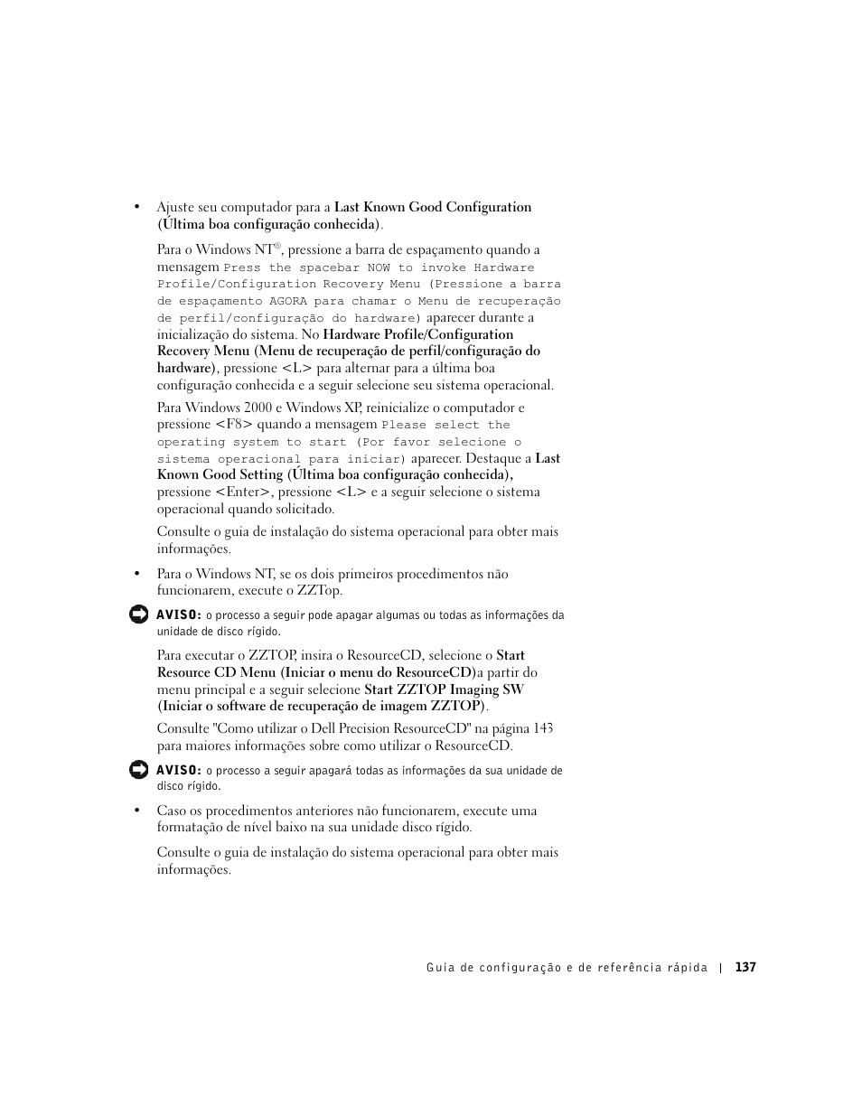 Dell Precision 340 User Manual | Page 137 / 206