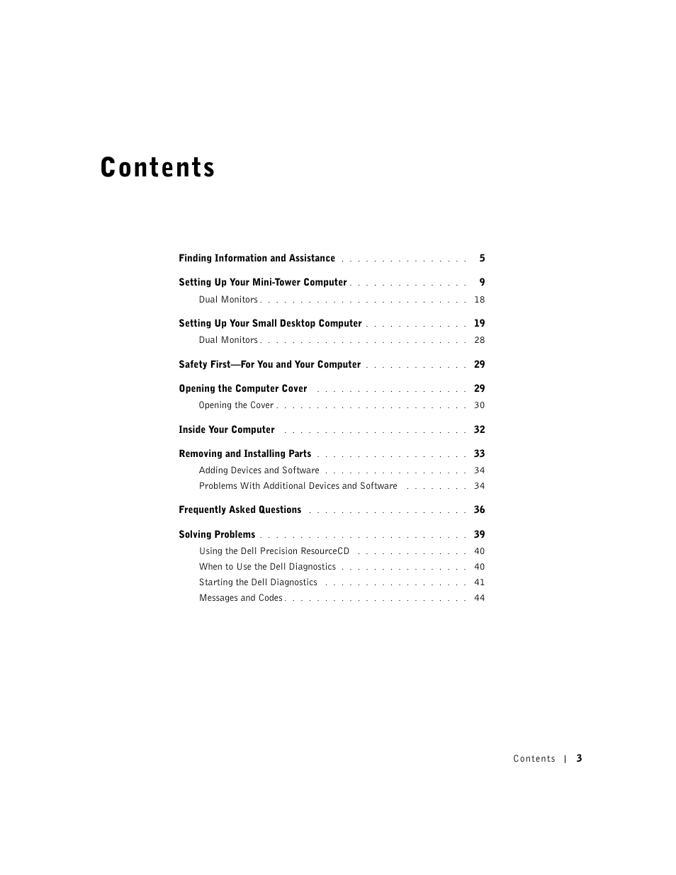 Dell Precision 340 User Manual | Page 3 / 206
