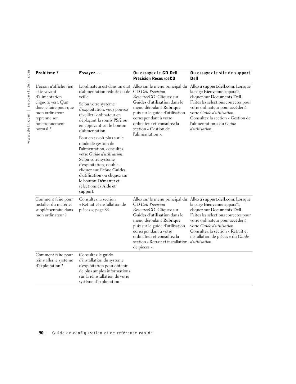 Dell Precision 340 User Manual | Page 90 / 206