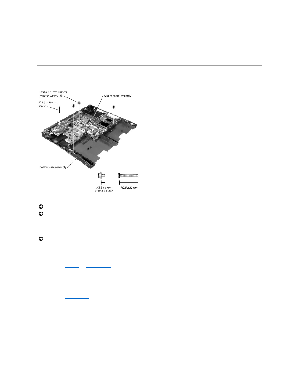 System board assembly, Removing the system board | Dell Inspiron 8100 User Manual | Page 33 / 60