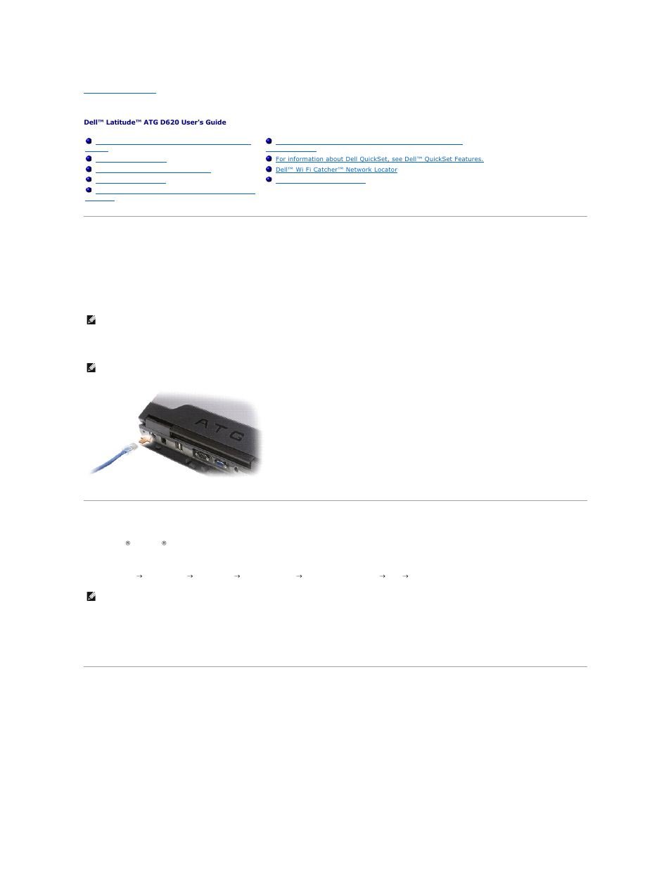Using networks, Network setup wizard, Wireless local area network (wlan) | What you need to establish a wlan connection | Dell Latitude D620 ATG User Manual | Page 102 / 107
