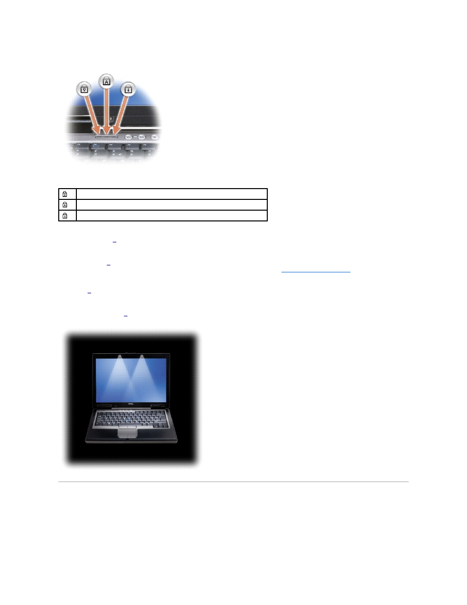 Left side view, Volume control buttons, Ambient light sensor | Mute button, Keyboard illumination lights | Dell Latitude D620 ATG User Manual | Page 4 / 107