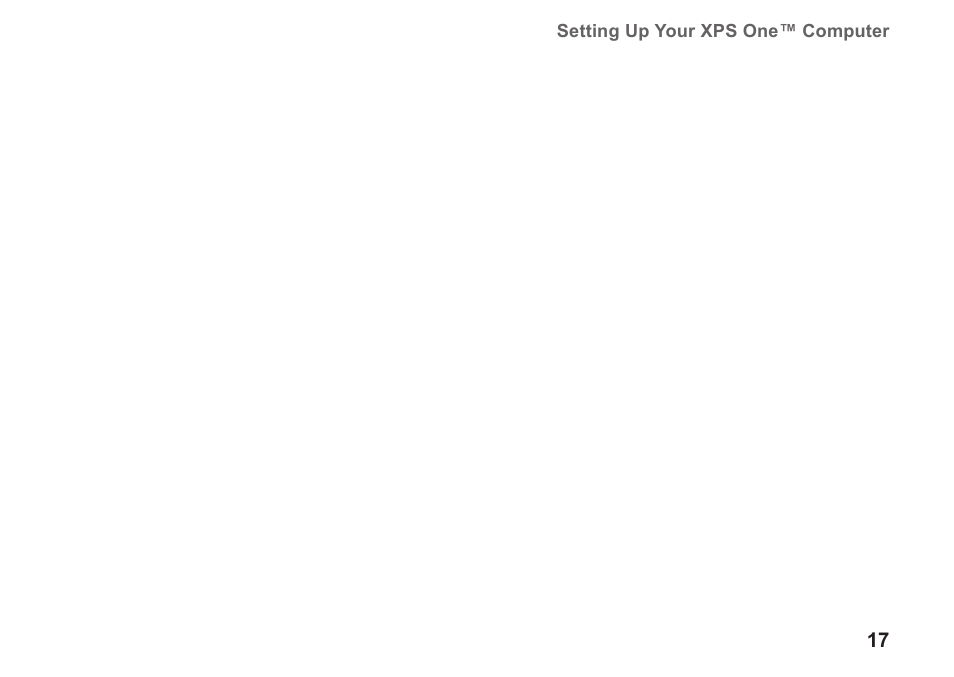 Dell XPS One 20 (Mid 2008) User Manual | Page 19 / 70