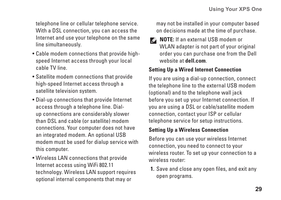 Dell XPS One 20 (Mid 2008) User Manual | Page 31 / 70