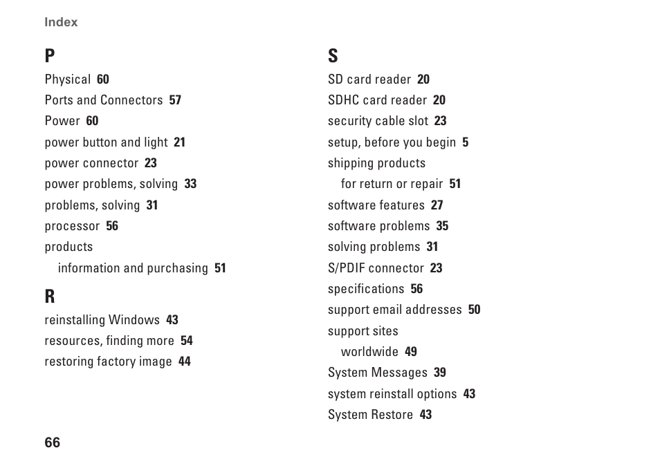 Dell XPS One 20 (Mid 2008) User Manual | Page 68 / 70