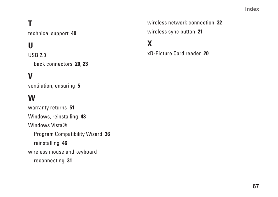 Dell XPS One 20 (Mid 2008) User Manual | Page 69 / 70