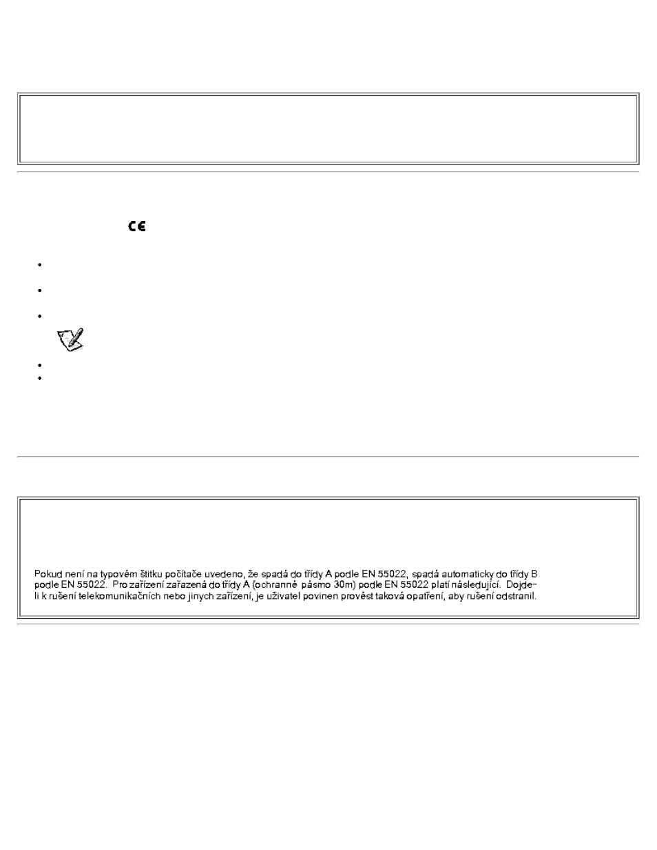Ce notice (european union), En 55022 compliance (czech republic only), Vcci notice (japan only) | Dell Precision 610 User Manual | Page 115 / 136