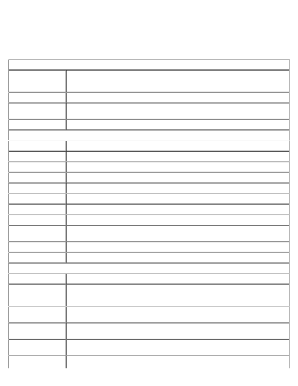 Technical specifications | Dell Precision 610 User Manual | Page 83 / 136