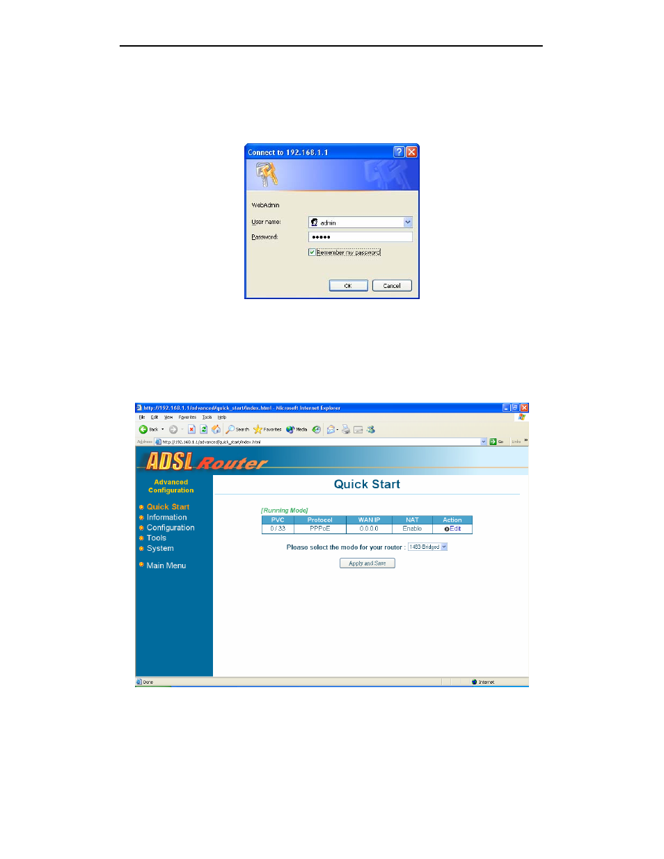 Advanced configuration, 1 quick start | Best Data Products DSL542EU User Manual | Page 16 / 41