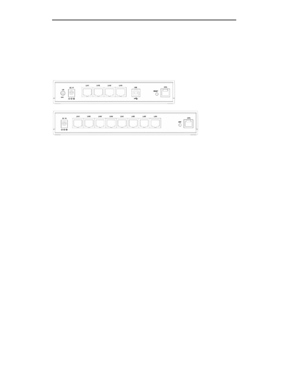 Router overview, 1 ports and buttons | Best Data Products DSL542EU User Manual | Page 8 / 41