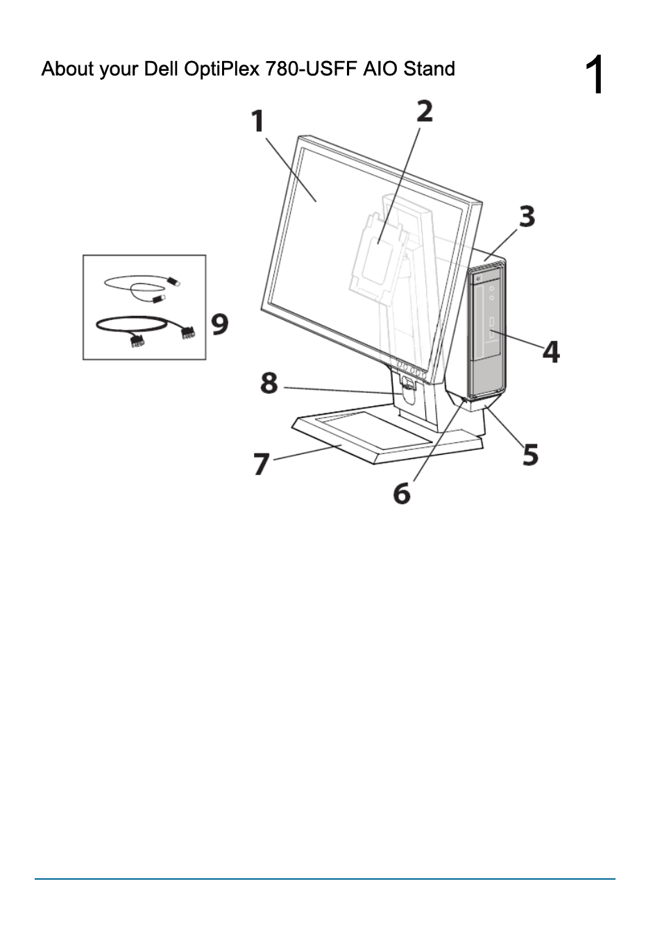 About your dell optiplex 780-usff aio stand | Dell P190s Monitor User Manual | Page 4 / 15