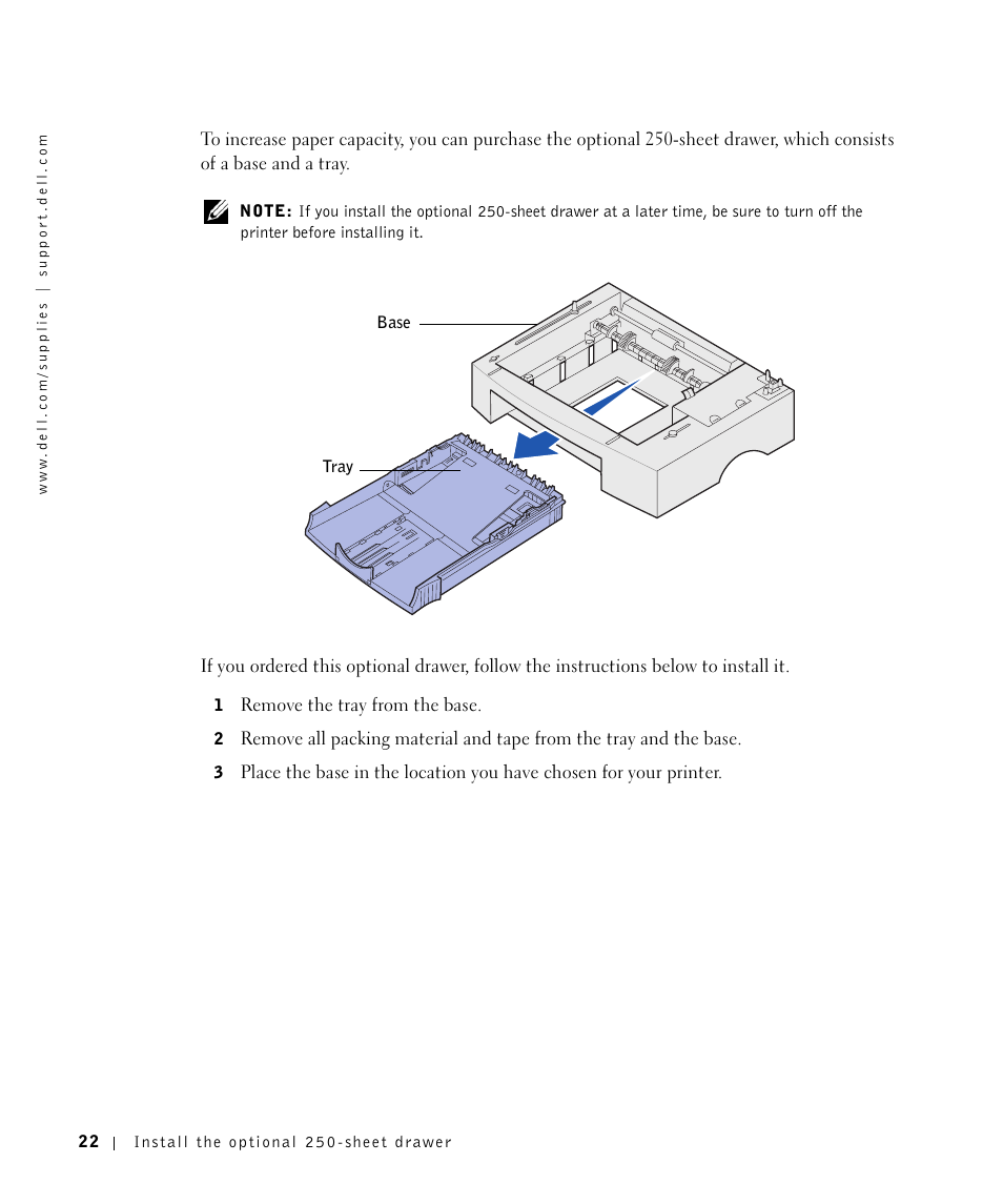 Dell P1500 Personal Mono Laser Printer User Manual | Page 22 / 100