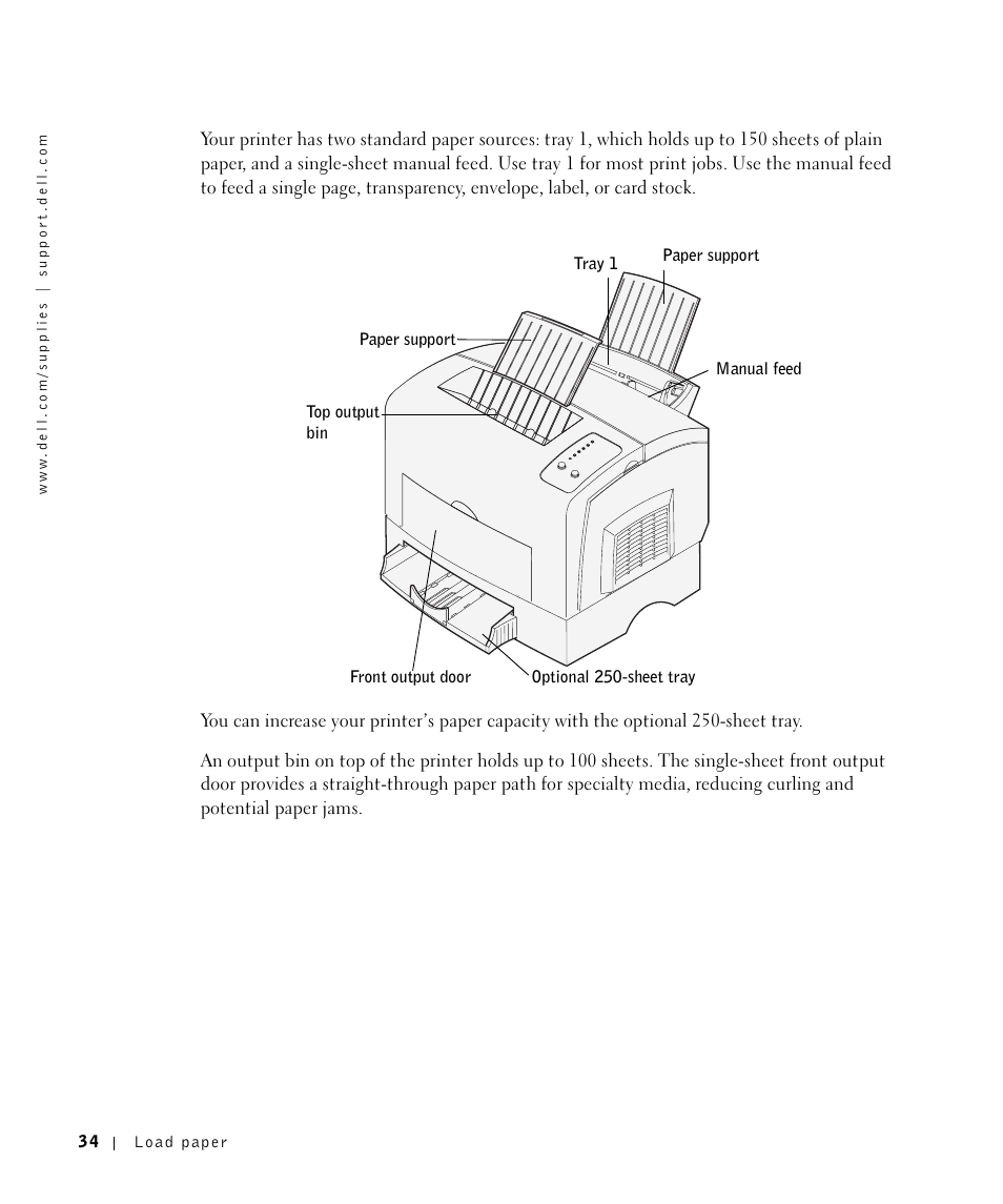 Dell P1500 Personal Mono Laser Printer User Manual | Page 34 / 100