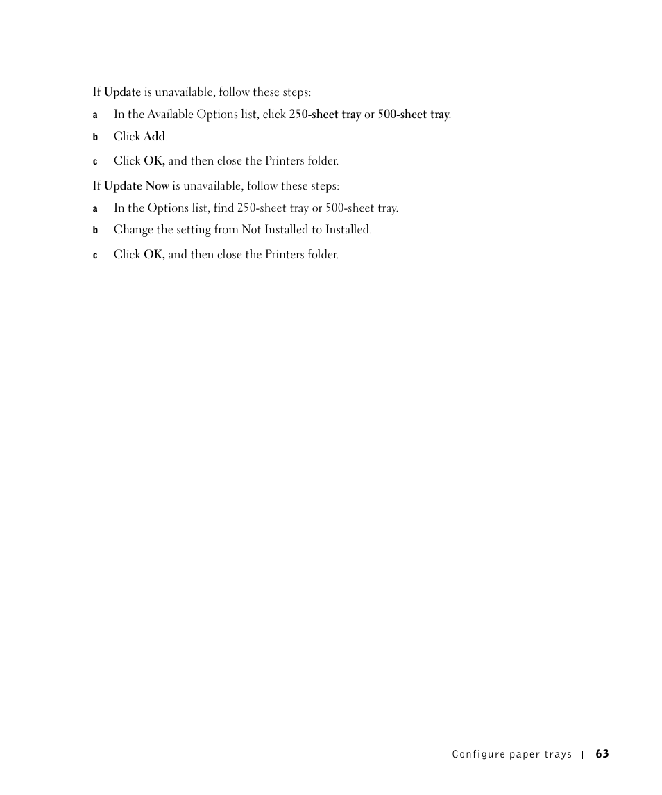 Dell P1500 Personal Mono Laser Printer User Manual | Page 63 / 100