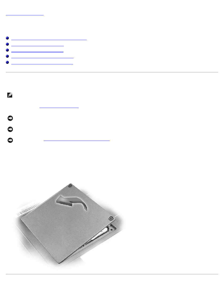 Memory module and modem daughter card | Dell Latitude C400 User Manual | Page 12 / 41