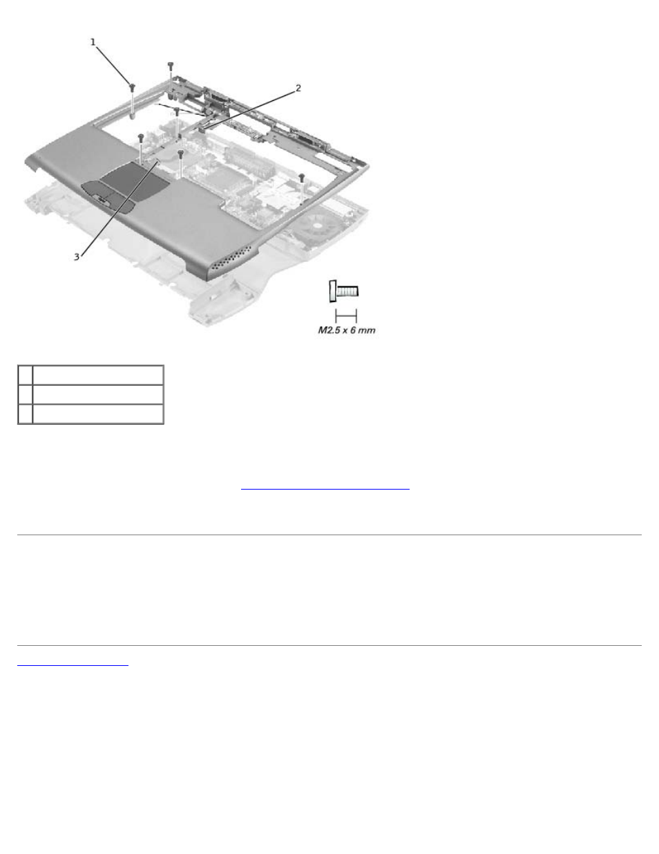 Replacing the palm rest | Dell Latitude C400 User Manual | Page 25 / 41