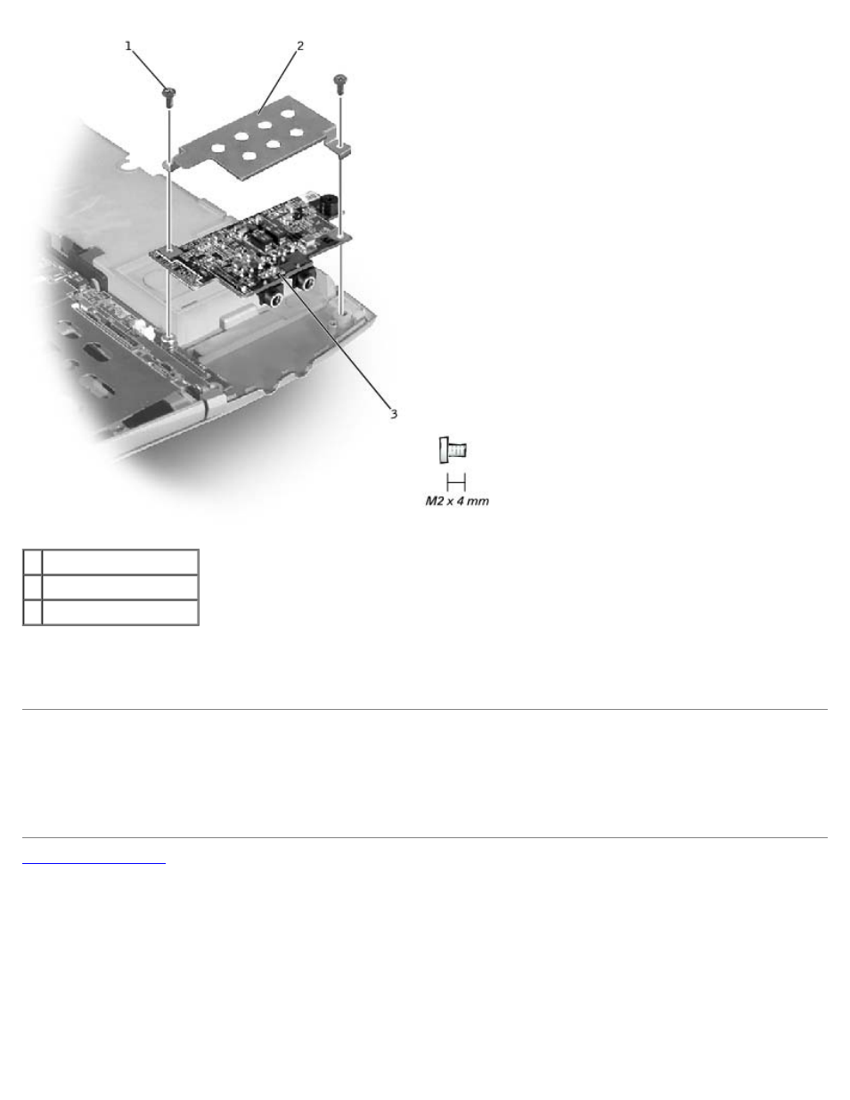 Replacing the audio board | Dell Latitude C400 User Manual | Page 32 / 41