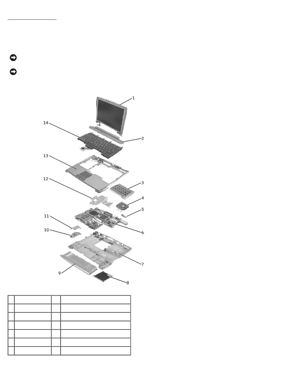 System components | Dell Latitude C400 User Manual | Page 6 / 41