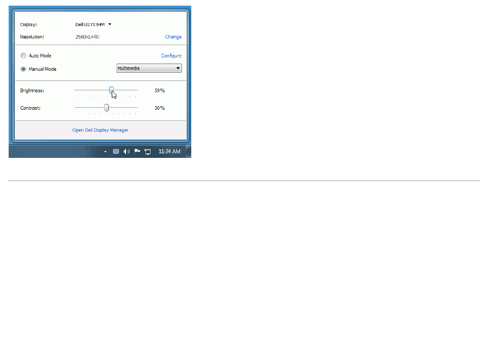Setting basic display functions | Dell U2713HM Monitor User Manual | Page 2 / 10