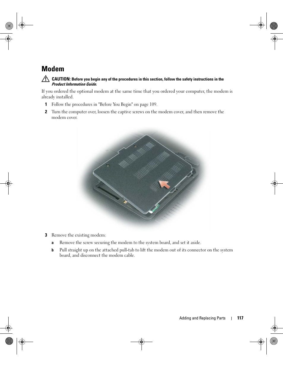 Modem | Dell Inspiron 6400 User Manual | Page 117 / 186