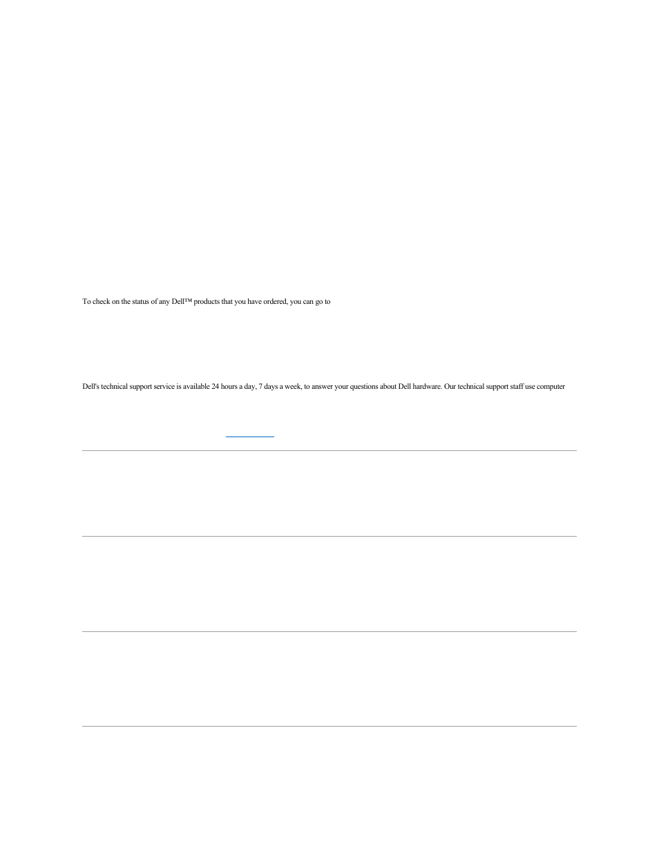 Dell enterprise training and certification, Problems with your order, Product information | Returning items for warranty repair or credit, Technical support service | Dell PowerVault 122T LTO2 (Autoloader) User Manual | Page 23 / 41