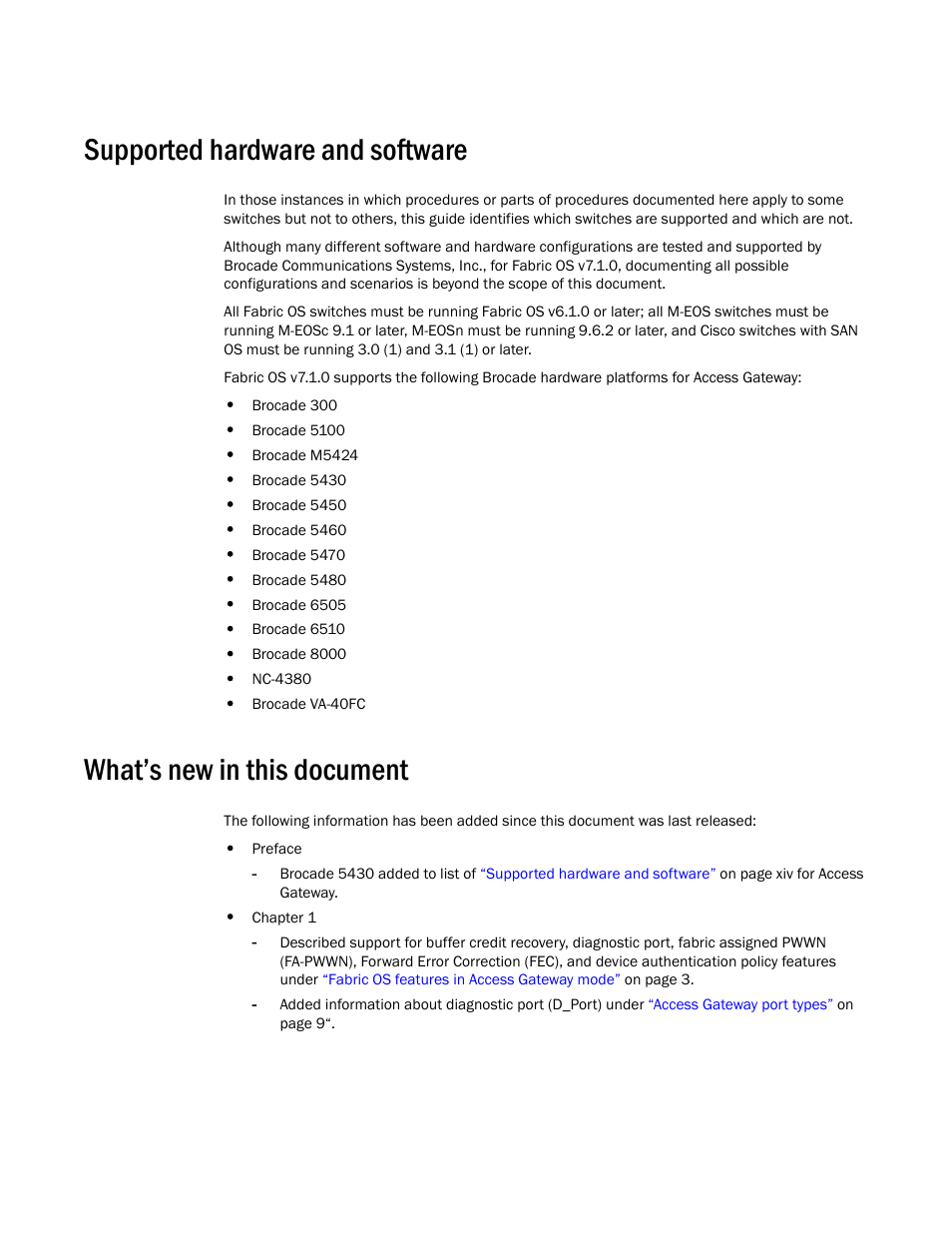 Supported hardware and software, What’s new in this document | Dell POWEREDGE M1000E User Manual | Page 14 / 108