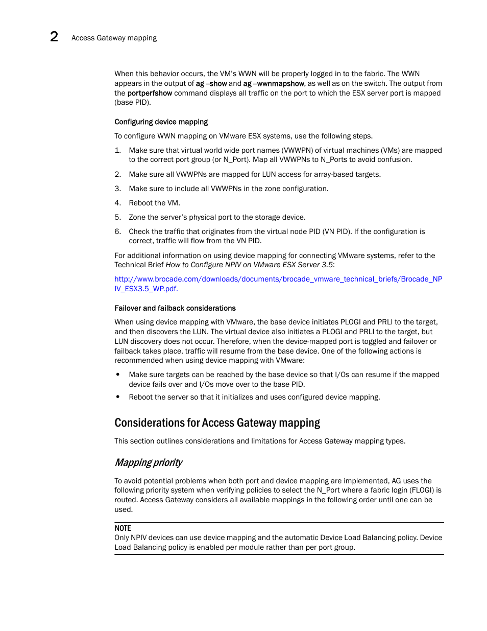 Considerations for access gateway mapping, Mapping priority | Dell POWEREDGE M1000E User Manual | Page 48 / 108
