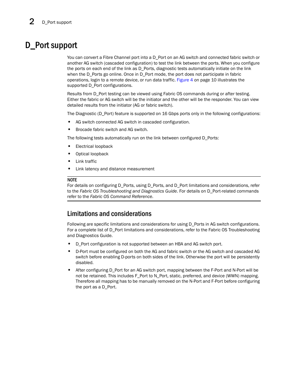 D_port support, Limitations and considerations, Dded | Dell POWEREDGE M1000E User Manual | Page 52 / 108