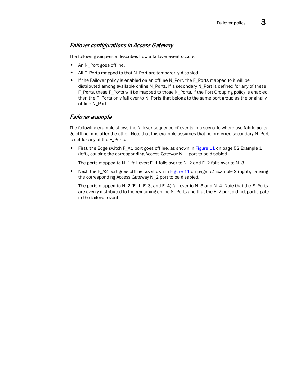 Failover configurations in access gateway, Failover example | Dell POWEREDGE M1000E User Manual | Page 71 / 108