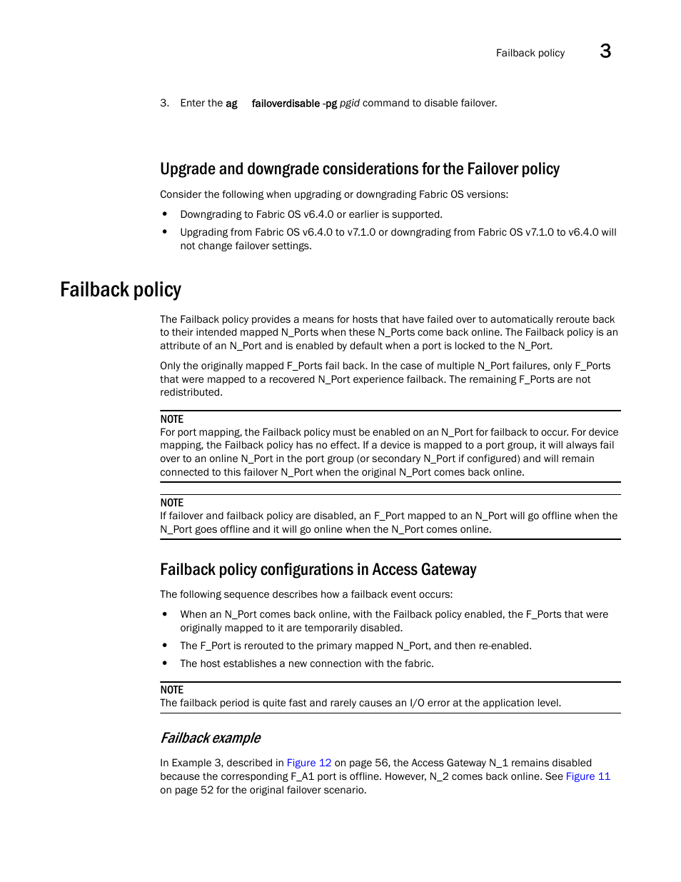 Failback policy, Failback policy configurations in access gateway, Failback example | Dell POWEREDGE M1000E User Manual | Page 75 / 108