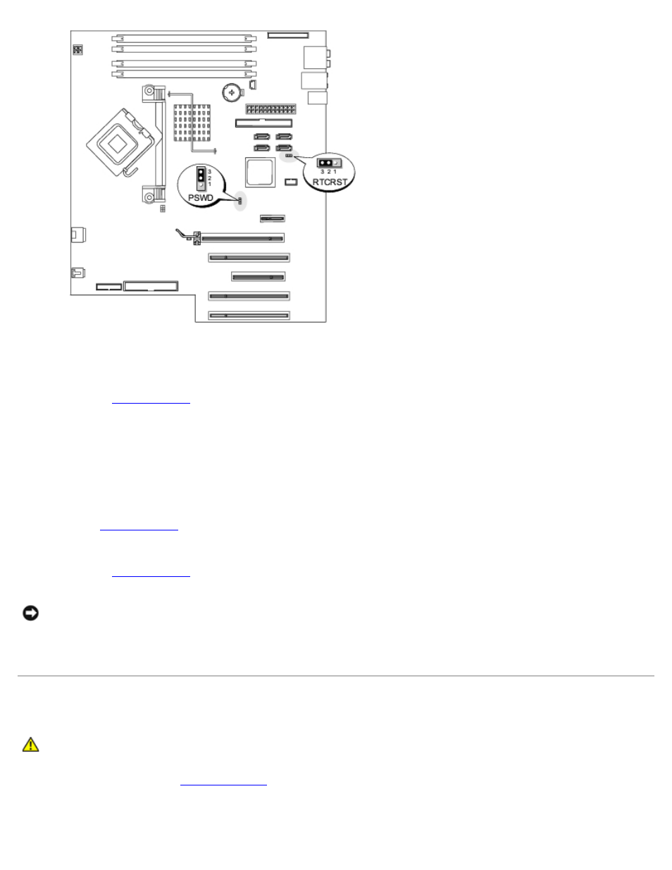 Clearing cmos settings | Dell Dimension 9150/XPS 400 User Manual | Page 30 / 69