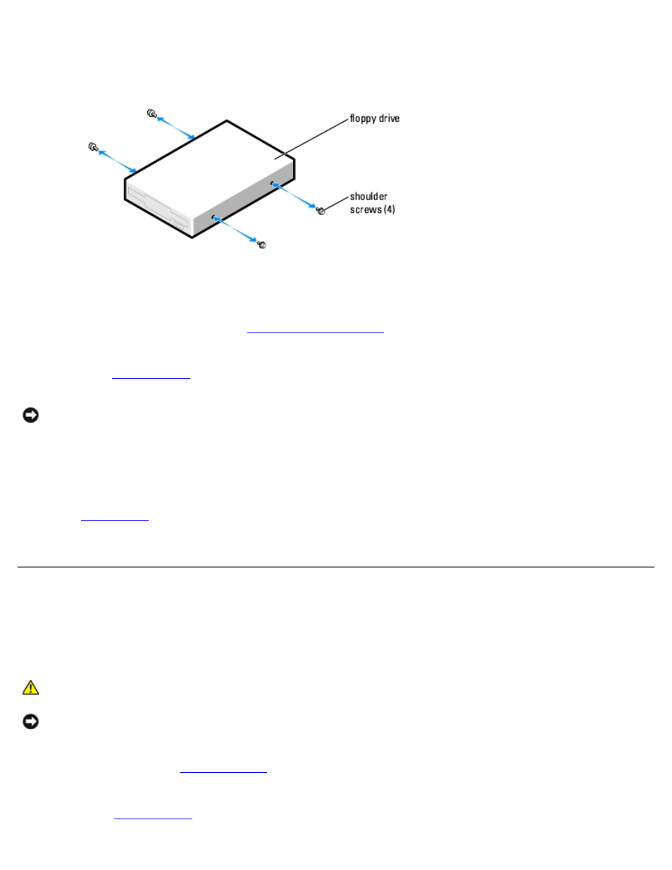 Media card reader, Installing a floppy drive, Removing a media card reader | Dell Dimension 9150/XPS 400 User Manual | Page 50 / 69