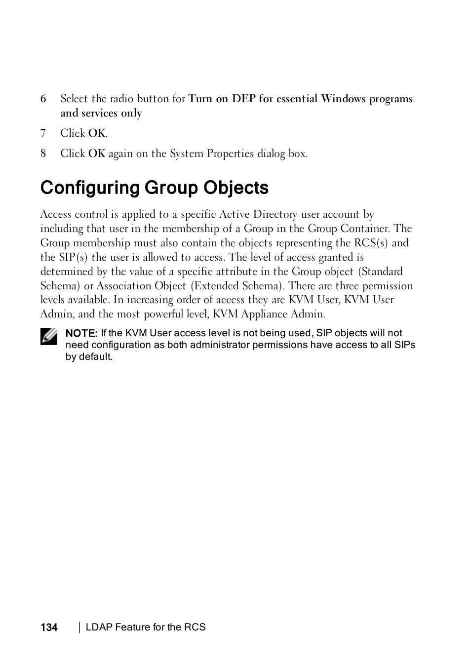 Configuring group objects | Dell KVM 1082DS User Manual | Page 144 / 188
