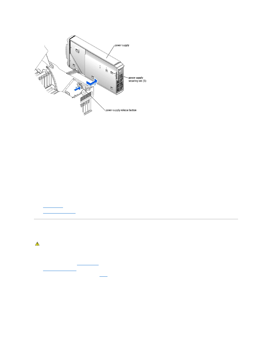 Front panel, Replacing the power supply, Removing the front panel | Dell XPS/Dimension XPS Gen 2 User Manual | Page 26 / 44