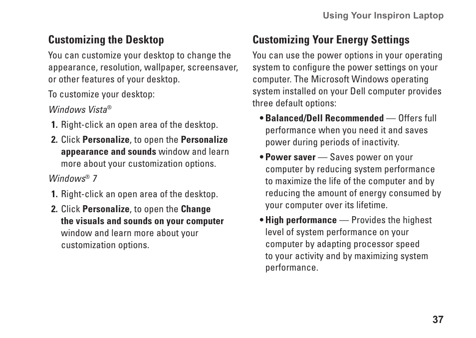 Dell Inspiron 1546 (Late 2009) User Manual | Page 39 / 86