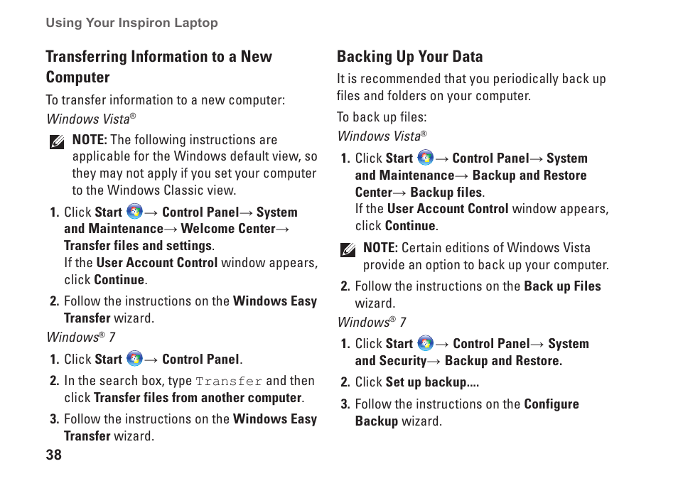 Dell Inspiron 1546 (Late 2009) User Manual | Page 40 / 86