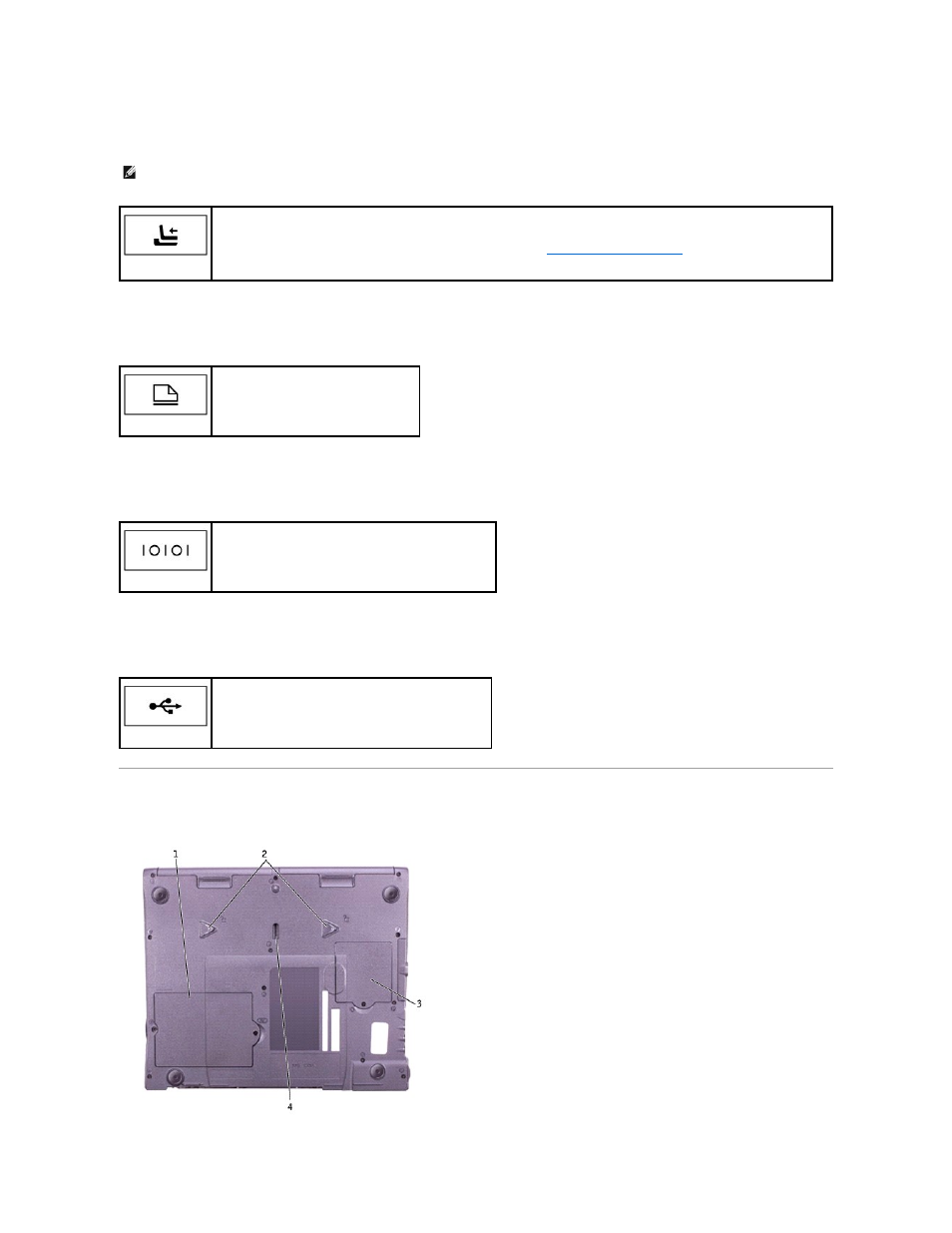 Bottom view | Dell Latitude C840 User Manual | Page 10 / 119