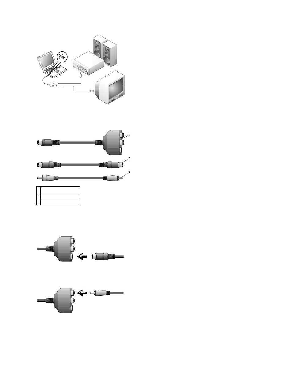 Composite video and standard audio | Dell Latitude C840 User Manual | Page 103 / 119