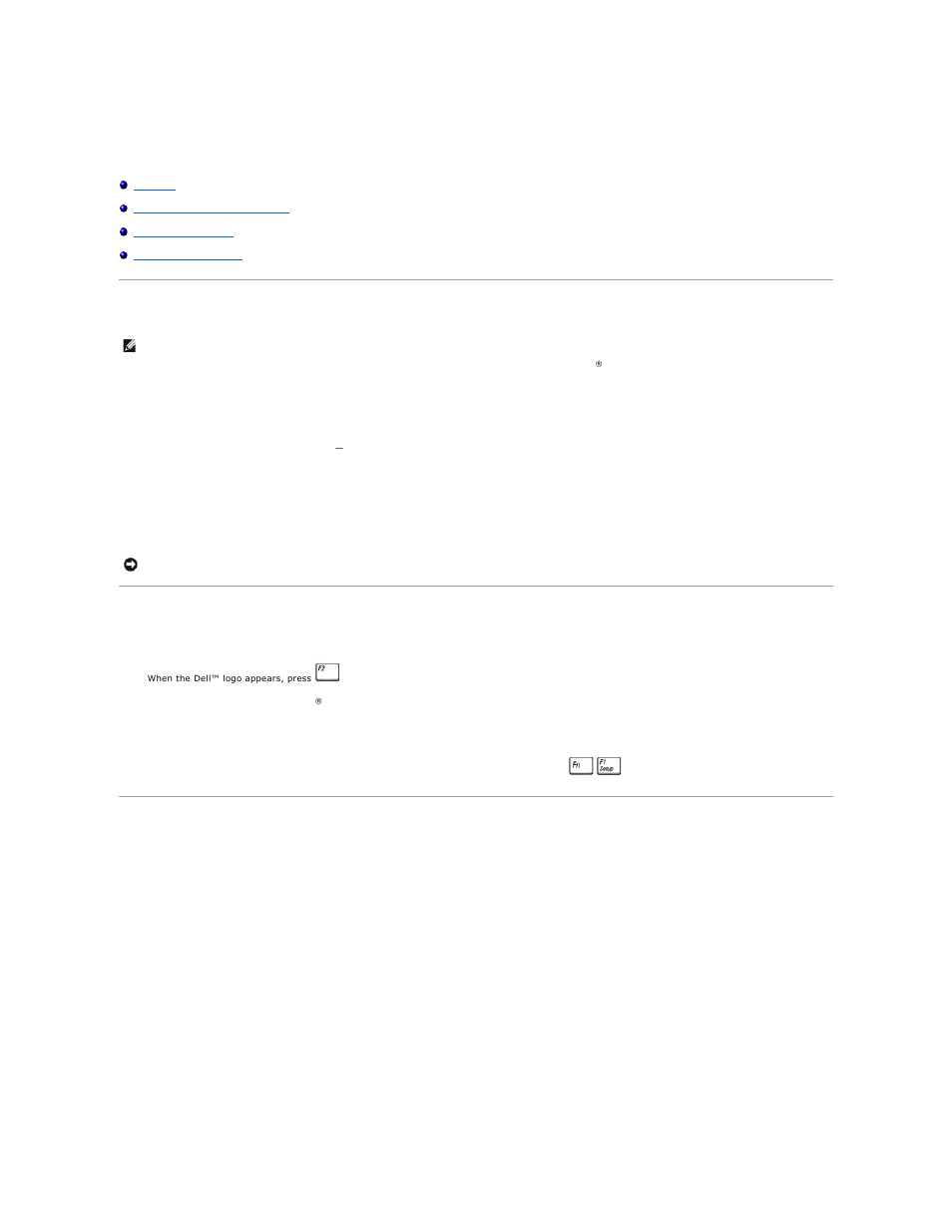 Using the system setup program, Overview, Viewing the system setup screens | System setup screens | Dell Latitude C840 User Manual | Page 108 / 119