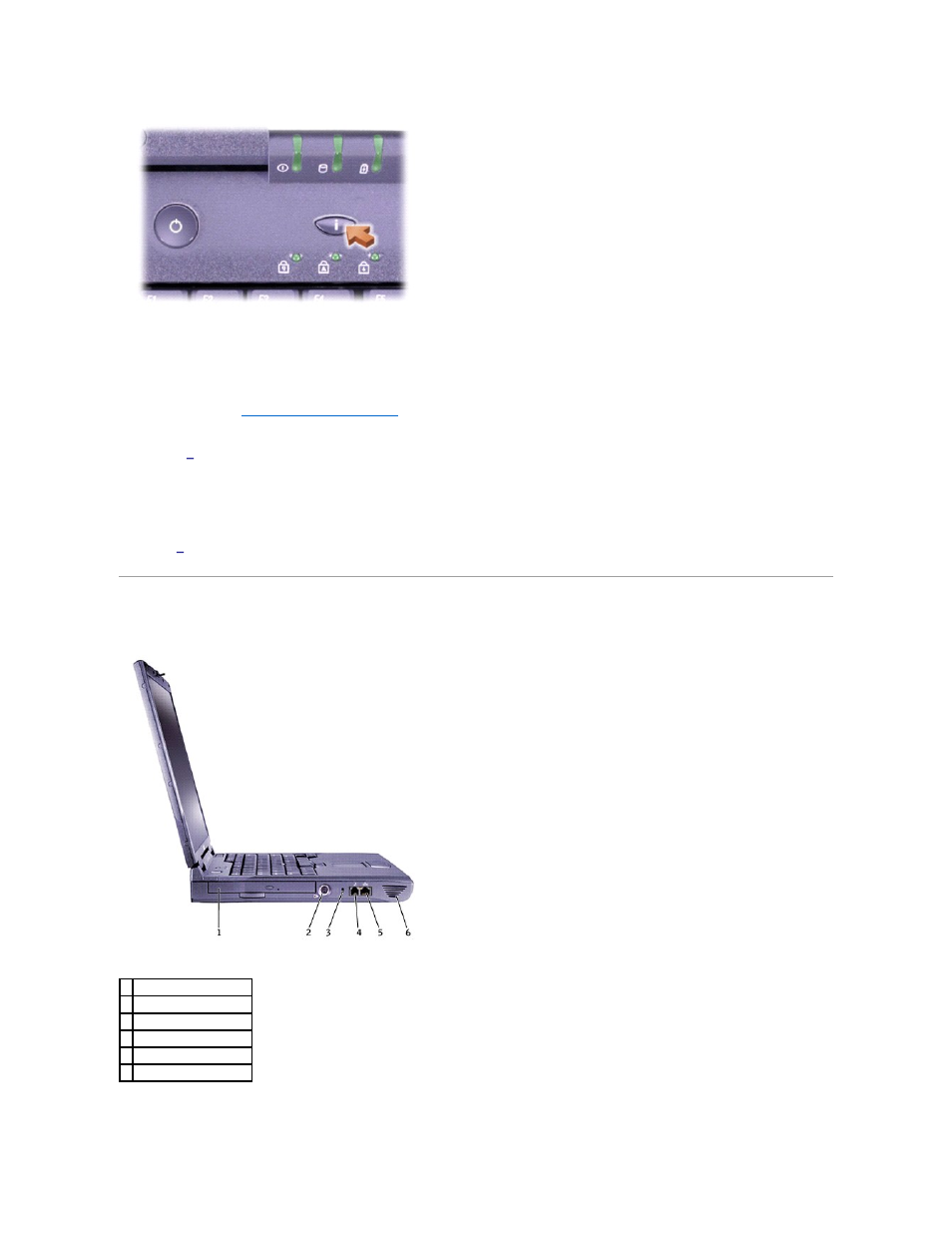 Left side view | Dell Latitude C840 User Manual | Page 5 / 119