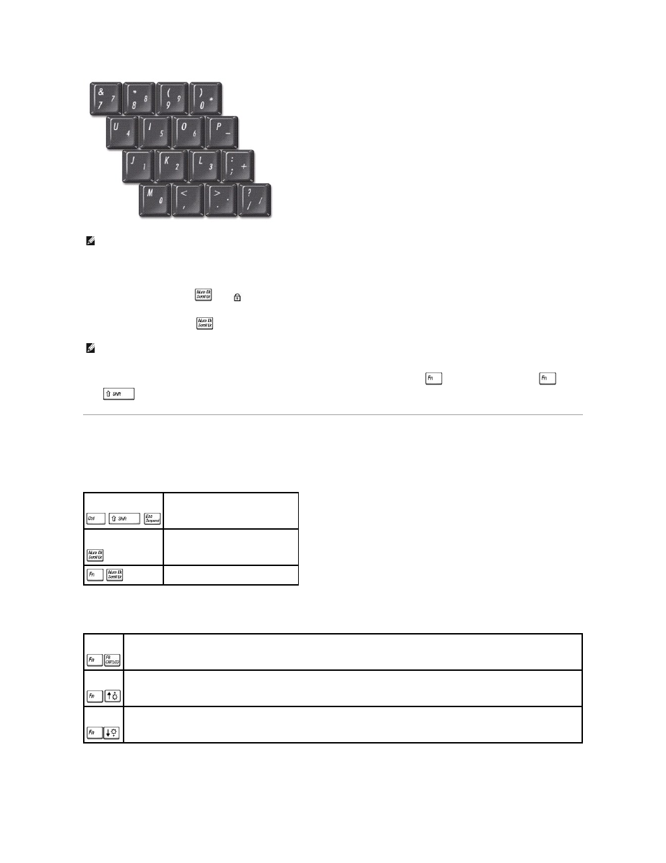 Keyboard shortcuts, System functions, Display functions | Power management | Dell Latitude C840 User Manual | Page 64 / 119