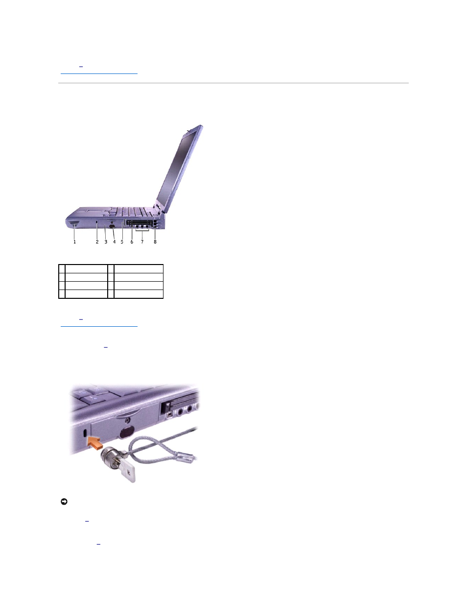 Right side view | Dell Latitude C840 User Manual | Page 7 / 119