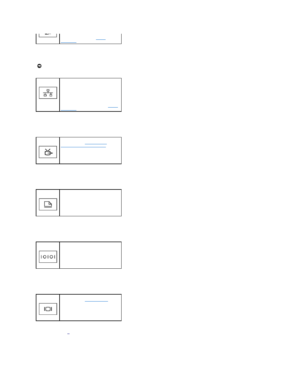 Serial connector, Video connector, Network connector (rj-45) | Ac adapter connector, S-video tv-out connector, Parallel connector | Dell Latitude D510 User Manual | Page 6 / 107