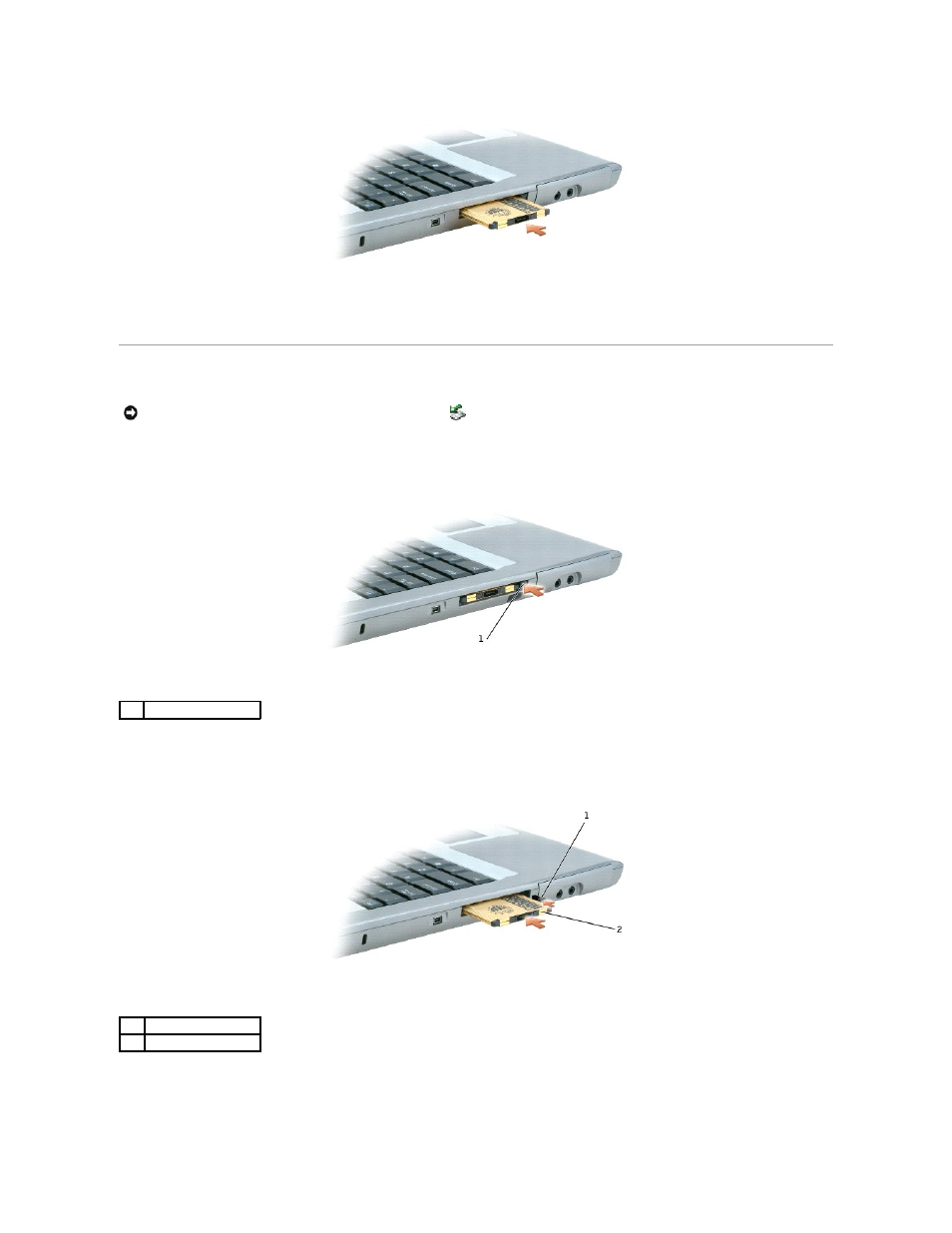 Removing a pc card | Dell Latitude D510 User Manual | Page 62 / 107