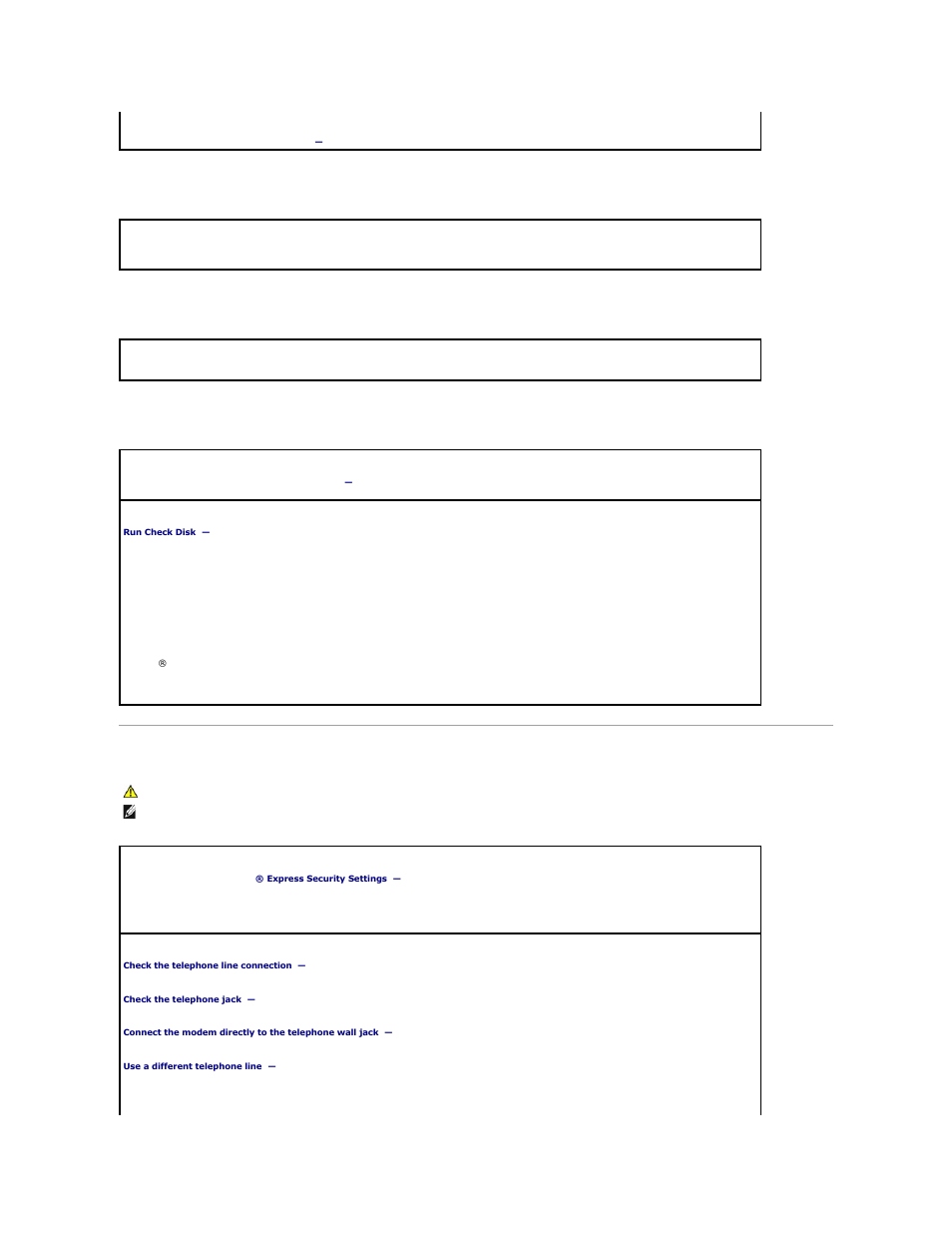 E-mail, modem, and internet problems, Hard drive problems | Dell Latitude D510 User Manual | Page 80 / 107