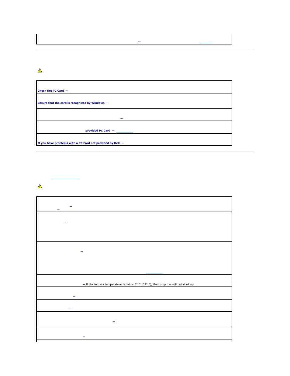 Pc card problems, Power problems | Dell Latitude D510 User Manual | Page 87 / 107
