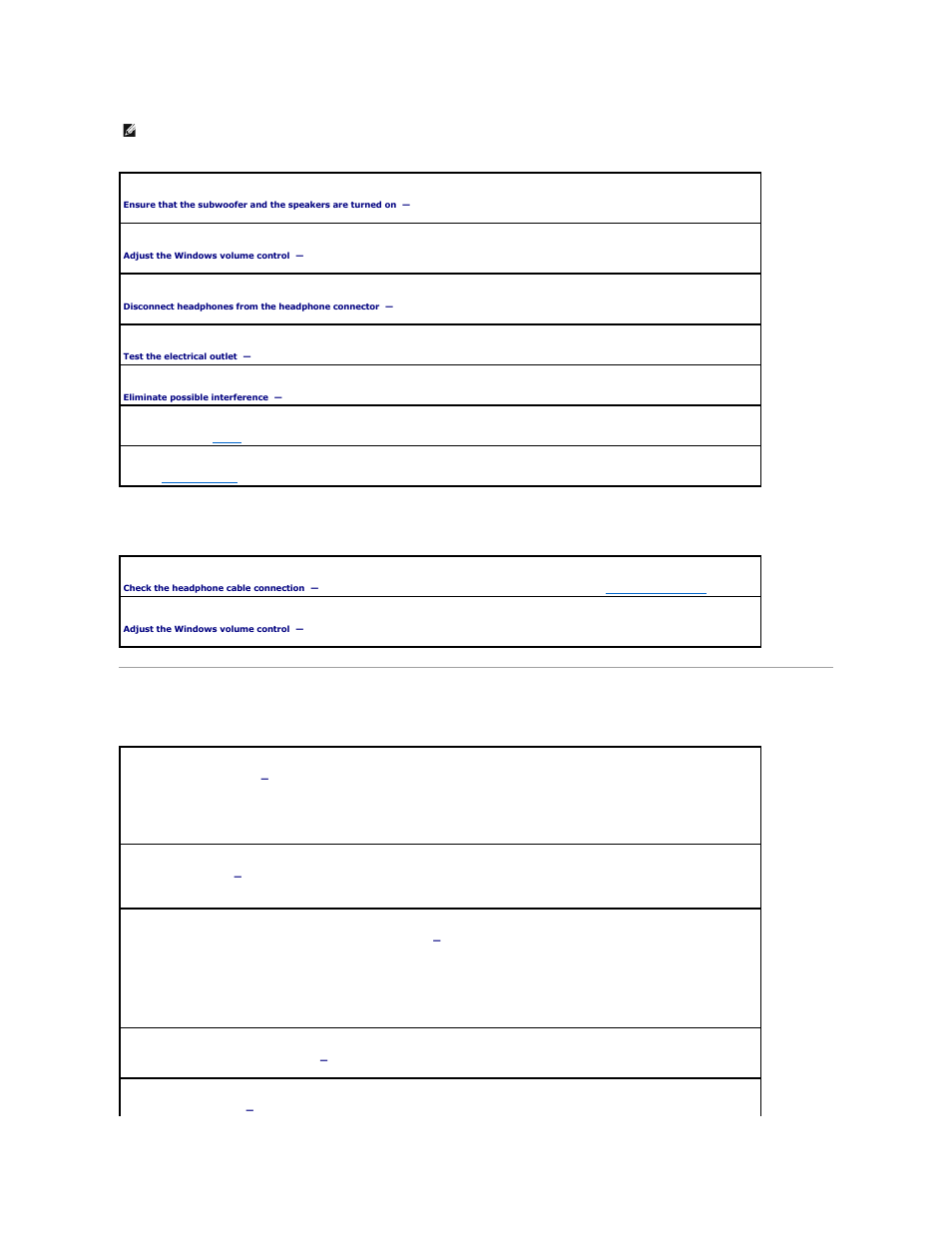 Touch pad or mouse problems, No sound from headphones | Dell Latitude D510 User Manual | Page 90 / 107