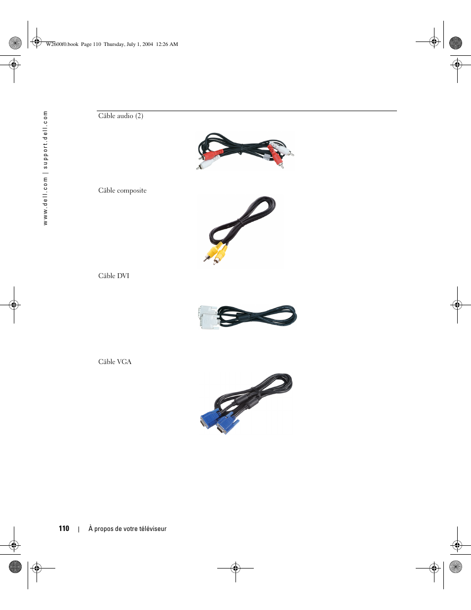 Dell LCD TV W2600 User Manual | Page 109 / 149