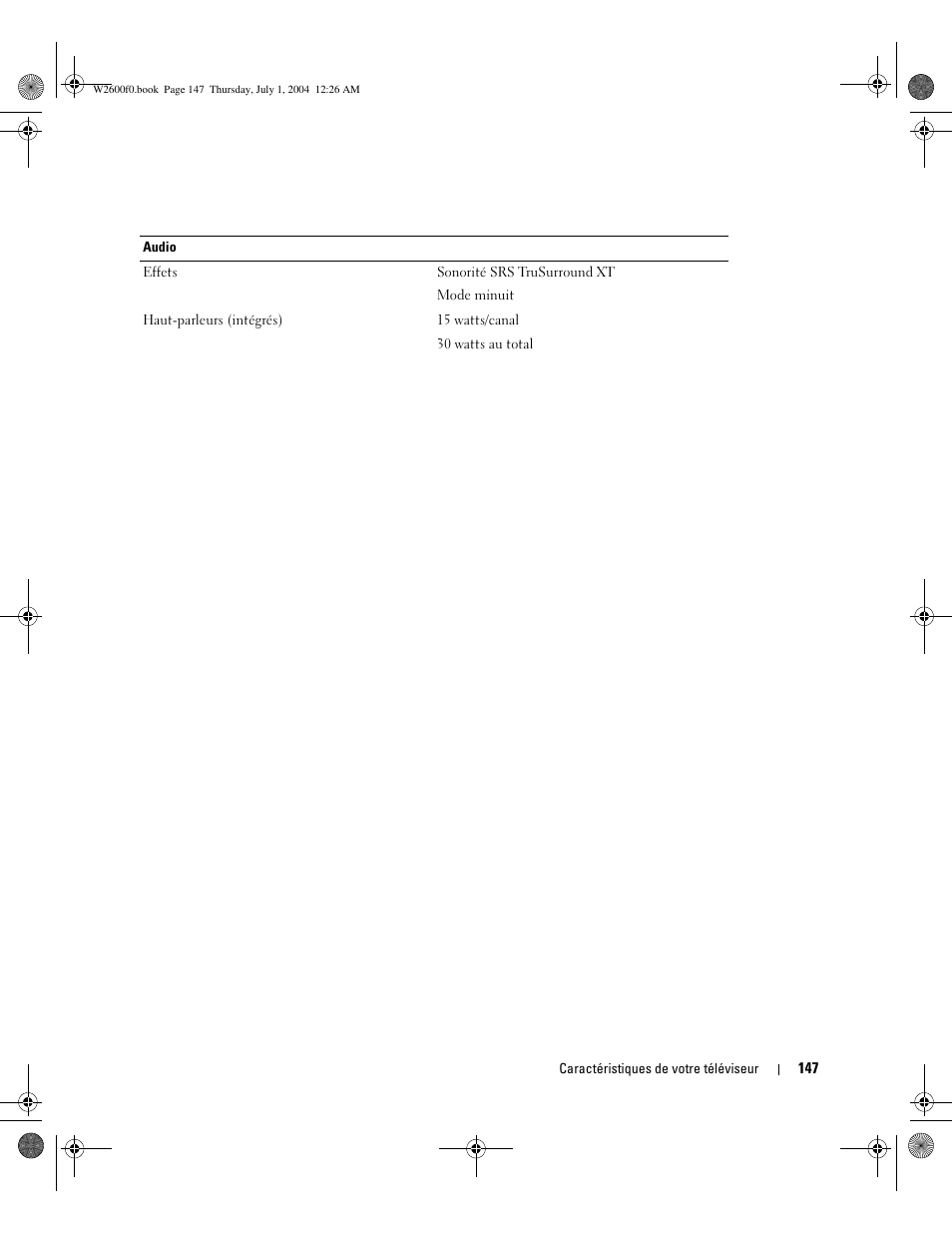 Dell LCD TV W2600 User Manual | Page 146 / 149