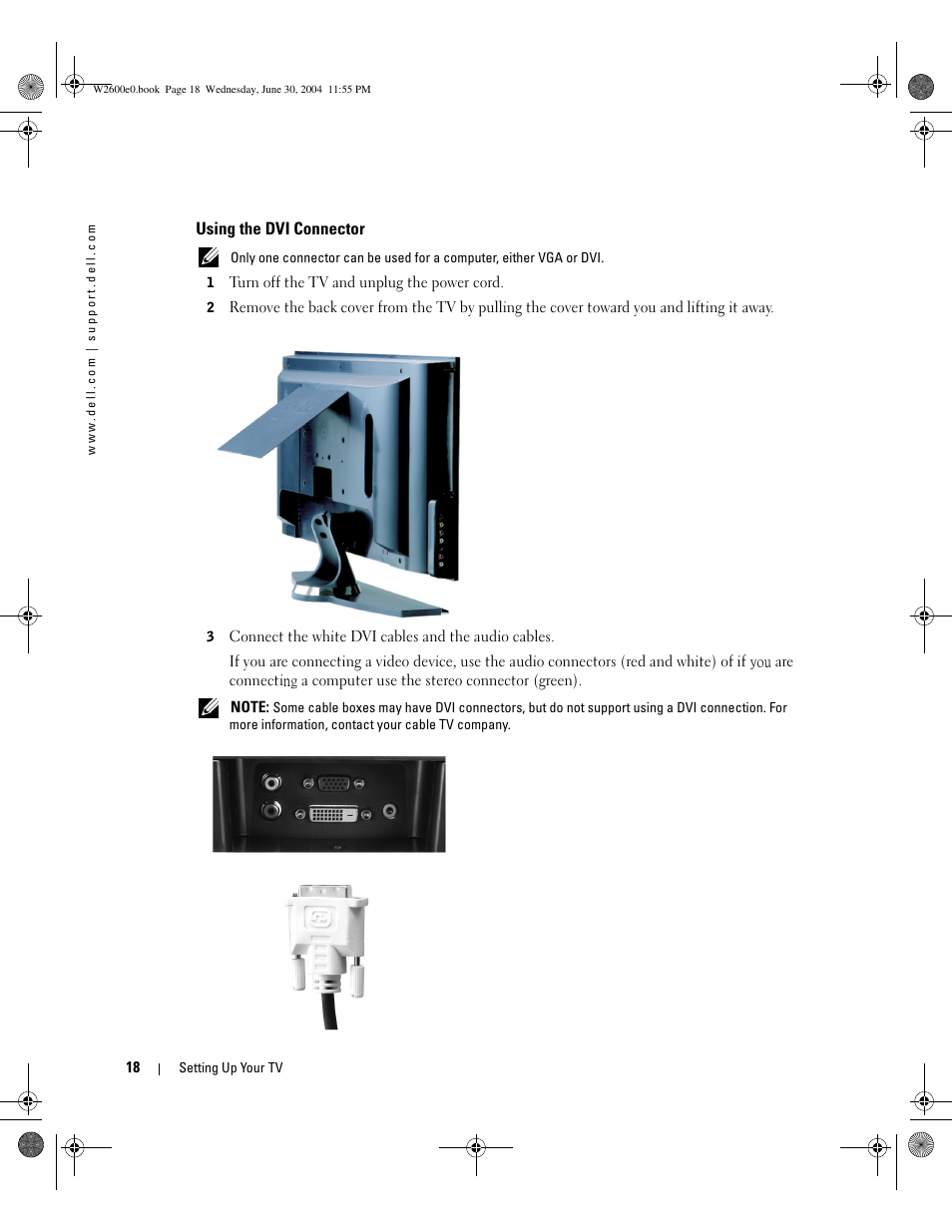 Dell LCD TV W2600 User Manual | Page 17 / 149